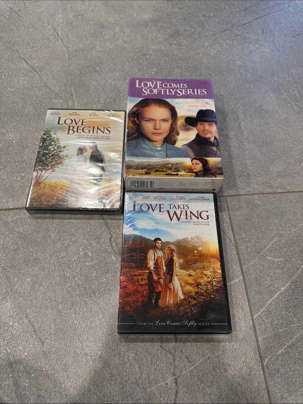 Love Comes Softly Series DVD Bundle - Blue, Purple, Brown Covers